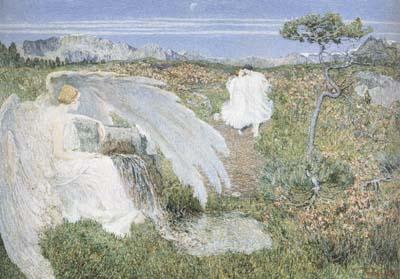 Giovanni Segantini Love at the Spring of Life (The Fountain of Youth) (mk19)